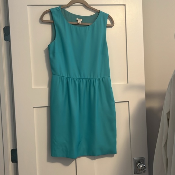 Jcrew turquoise blue dress - Picture 3 of 3